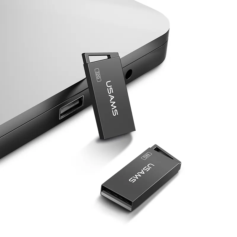 USAMS ZB 시리즈 뜨거운 판매 맞춤형 로고 32GB 64GB 128GB USB 메모리 카드 USB 2.0 플래시 드라이브