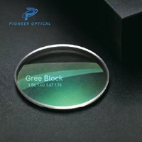 Verre optique de haute qualité, résine, usine de fabrication de lentilles en Chine, prix fabricant, CR39 1.56, anti-lumière bleue, vision simple, UV420 bleu