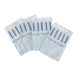 เข็มฝังเข็มสแตนเลสด้ามจับพลาสติกสำหรับใบหน้าปลอดเชื้อขนาด0.10มม. งานตามสั่ง - Product Image 5