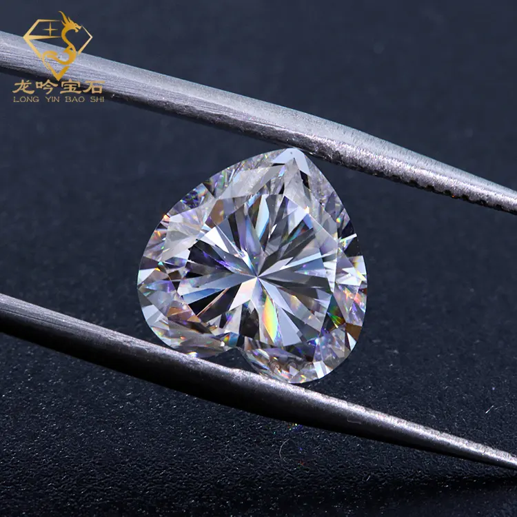 Junyuan Jewelry HTPT diamond 1 Carat D VvS1Heart Diamond Loose Lab Diamond IGI