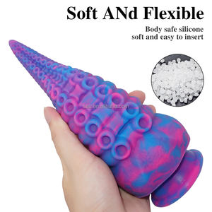 SacKnove colorido púrpura Rosa alternativas expandir <span class=keywords><strong>monstruo</strong></span> tornillo gran alienígena pene Anal tapón largo tentáculo pulpo juguete sexual Consolador - Product Image 2