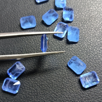 YZ pierre précieuse en vrac stock en vrac émeraude fanta bleu paraiba arc-en-ciel cristal naturel bijoux en pierre de fusion synthétique