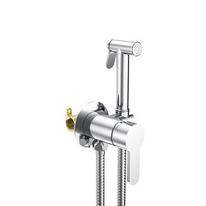 Miscelatore per Doccetta Shattaf GEE-N in Ottone Cromato con Presa per Acqua Calda e Fredda - Product Image 1