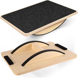 Tabla de Equilibrio Cuadrada de Madera de Alta Calidad para Ejercicios de Fitness en Casa - Product Image 1