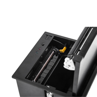 Imprimante thermique intégrée HSPOS EC80 80 mm avec coupe-papier automatique 130 mm/s USB RS232 117x117 mm carrée 532 g pour kiosque, distributeur automatique, point de vente