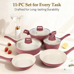 Granite Aluminum Kitchen Accessories Detachable Handle <b>Cookware</b> Set - Product Image 3