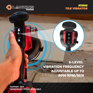 Vibrateur de carrelage portatif sans fil industriel 21V 511502, 6 vitesses, affichage numérique, 50KG, diamètre de la ventouse 140mm, 4000-8000 tr/min - Product Image 6