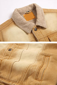 Veste en jean décontractée sur mesure, vente en gros d'usine, grande veste pour homme, 100% coton, écologique, veste épaisse pour homme - Product Image 2