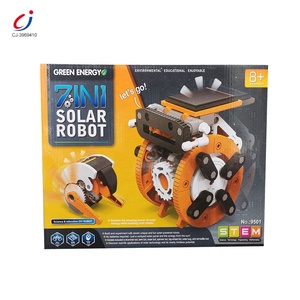 Chengji Nieuw Ontwerp Kinderen Groene Energie Wetenschap Experiment Kits Diy Creatieve Bouwstenen 7 In 1 Onderwijs Zonne-Robot Speelgoed