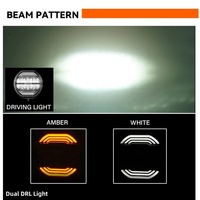 Feux de travail LED 9/7 pouces, ambre, DRL, Emark, 12V 24V, IP68, Extraljus, feux de conduite tout-terrain LED pour véhicule tout-terrain, ATV, camion