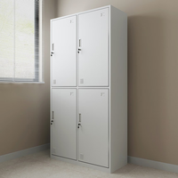 4 portes de bureau en acier, armoire de deuxième main en métal ou en fer, à bas prix