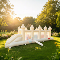 Parcours d'obstacles gonflable commercial SuperCastle pour intérieur/extérieur, toboggan et jeux de saut pour 6 personnes en PVC – Vente en gros