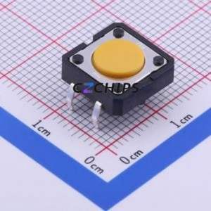 B3F-4005 Tactile Switch Through hole Component (THT)-4P,12x12mm Switch Single Pole Single Throw Round Button Through Hole 12mm - Product Image 1