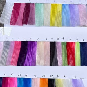 <span class=keywords><strong>ผ้า</strong></span>ออร์แกนซ่าโพลีเอสเตอร์ 100% จาก Issey Miyake ดีไซเนอร์ น้ำหนักเบา เนื้อผ้าจับจีบแบบมีเท็กซ์เจอร์  ถักแบบเส้นด้ายกว้าง  น้ำหนัก 120 กรัมต่อตารางเมตร - Product Image 4