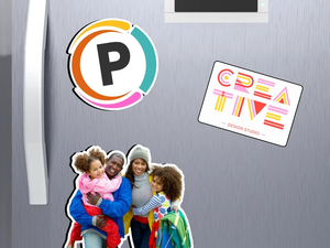Aimants de réfrigérateur personnalisés avec photo, aimants commémoratifs avec image de famille, décoration personnalisée pour la maison, cadeaux promotionnels avec logo d'entreprise - Product Image 4