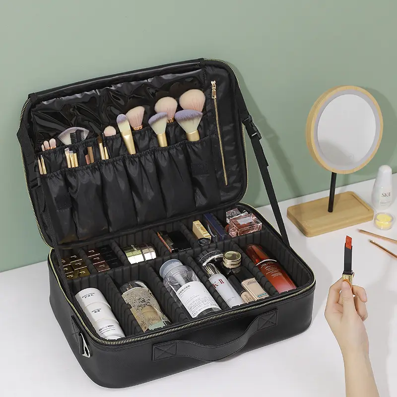 Accessori per truccatori da viaggio pennello portaoggetti cosmetici stuff Go custodia per cosmetici professionale