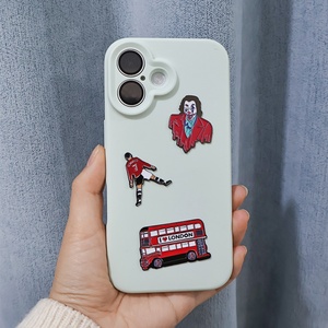 Pegatina Metálica Personalizada para Teléfono Móvil con Diseño de Anime Rosa, Lindo y Cambiable, para Coches, Etiqueta para Chicas, Logotipo Personalizado - Product Image 2