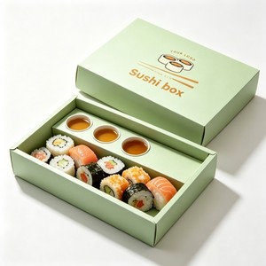 Specializing Manufacture Food Grade Sushi Packaging Box Sushi Takeout Box Sushi Take Away <strong>Container</strong> <strong>Delivery</strong> with Compartments - Product Image 2