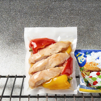 Sacs de conservation alimentaire sous vide co-extrudés PA/PE, gaufrés, de qualité alimentaire, pour salades, aliments pour bébés, chips, sushis, pizzas et nouilles