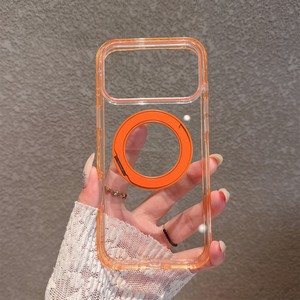 เคสโทรศัพท์ใส TPU อะคริลิคแบบเรียบง่าย พร้อมวงแหวนแม่เหล็ก สำหรับ iPhone 13 14 15 16 17 pro max ขายส่ง - Product Image 2