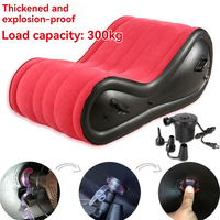 Canapé gonflable automatique portable, tissu en PVC floqué doux, rangement compact, chaise pneumatique pour les voyages et les pique-niques