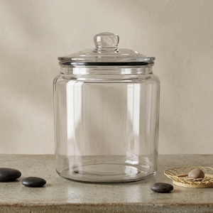 Pot à biscuits en verre Chiner 6,2 L |   Rangement et présentation de biscuits et bonbons |   Compatible lave-vaisselle |   Couverture transparente de 175 mm, couvercle transparent - Product Image 3