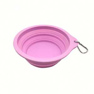 Katlanır silikon su geçirmez hayvan mama kabı gıda sınıfı anti-vurmak köpek kase açık taşınabilir Pet malzemeleri - Product Image 5