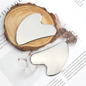 Aço inoxidável Gua Sha Board Massagem Lâmina Iastm New Shape Fabricante para Acupuntura Facial Terapia de Tecido Macio Pescoço Grosso - Product Image 2