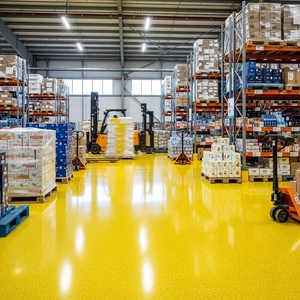 Revêtement de sol liquide époxy haute brillance QIHANG, durable, résistant aux produits chimiques, industriel, Shandong, Chine - Product Image 6
