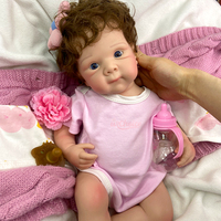 Poupées Bébés Reborn en Silicone Solide Cheveux Courts 20 Pouces Nouveau-nés Cadeau d'Anniversaire pour Enfants Prix de Gros