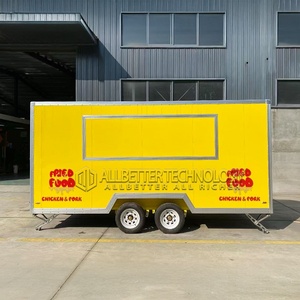 รถบรรทุกเบอร์เกอร์เคลื่อนที่ทำจากไฟเบอร์กลาสแบบเต็มรูปแบบรถขายอาหารในร้านอาหารมีอุปกรณ์ครบครันราคาโรงงาน - Product Image 2