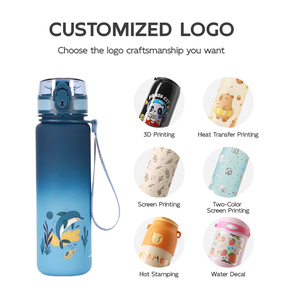 Borraccia per Bambini in Tritan Senza BPA di Qualità Superiore, Direttamente dalla Fabbrica, con Coperchio per Campeggio - Product Image 6
