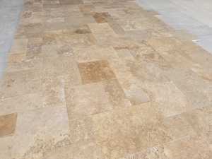 Azulejos de Travertino Marrón Rústico, Acabado Mate, 1.2 cm, Patrón Francés Moderno, en Diversos Tamaños, para Interiores/Exteriores, Piedra Pulida para Encimeras - Product Image 4