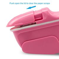 Heftklammern Staple Free Staple less 7 Blatt Kapazität Hand-Mini-Safe-Hefter