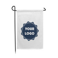 Livraison rapide Design de qualité supérieure Impression polyester Sublimation Impression recto verso Drapeaux de jardin Impression personnalisée Drapeau de jardin