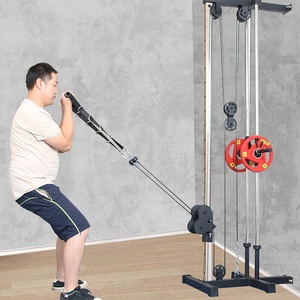 Attrezzo da Palestra a Parete - Sistema di Pulegge Alte/Basse per <span class=keywords><strong>Lat</strong></span> Pulldown, Espansione Toracica <span class=keywords><strong>e</strong></span> Allenamento Completo del Corpo - Product Image 2