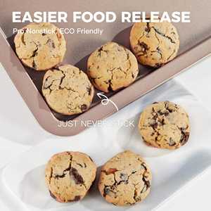 ชุดถาดอบบิสกิตเคลือบซิลิโคนกันติด ปราศจากสาร PFOA, PFOS และ BPA ผลิตจากเหล็กกล้าคาร์บอน 0.7 มม. สำหรับใช้ในครัวเรือน - Product Image 5