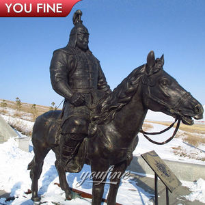 รูปปั้นนักรบมอ<span class=keywords><strong>ง</strong></span>โกลยุคโบราณของเจ<span class=keywords><strong>ง</strong></span><span class=keywords><strong>กิ</strong></span><span class=keywords><strong>ส</strong></span><span class=keywords><strong>ข่าน</strong></span> ทำจากทอง<span class=keywords><strong>ส</strong></span>ัมฤทธิ์ - Product Image 2