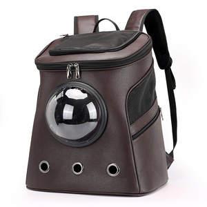 Cat Carrier <b>Backpack</b> Large Capacity Breathable Transparent Pet Travel Bag For Cats Dogs Airline Approved - Product Image 1