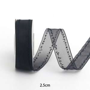 Ruban en organza durable de 2,5 cm x 10 yards, taille et couleur personnalisées, bord cousu, idéal pour la décoration de mariage, d'anniversaire, de mariée et l'emballage cadeau - Product Image 5