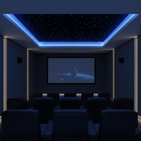Plafond en fibre optique pour théâtre, ciel étoilé intérieur, installation facile, panneau de plafond étoilé