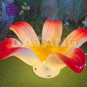 Lámpara LED con Forma de Flor de Lirio 3D Personalizada, IP65, de Resina y Fibra de Vidrio, para Jardín, Exterior, Navidad, Césped, Diwali, Bodas - Product Image 6
