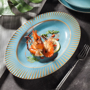 Service de table en porcelaine de camping créative Yayu de qualité supérieure, colorée, <span class=keywords><strong>jaune</strong></span> pour hôtel, service de table en céramique - Product Image 4