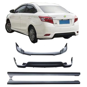 2014-2017 for for YARiS Bodykit New <b>Car</b> Front Lip Rear Lip Side Skirts Plastic Bumper for - Product Image 3