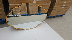 <span class=keywords><strong>Espejo</strong></span> de Pared Ecológico con Marco de Aluminio Dorado Personalizado, Diseño Festoneado, 4mm de Grosor, Decoración Sofisticada, Estilo Europeo Art Deco - Product Image 3