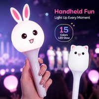 Barra de Luz Personalizada con Personajes, Varita LED de 15 Colores para Kpop con Control DMX512 de 2.4G, 3 Pilas AAA, Logotipo OEM para Eventos de Fans