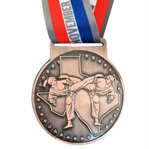 Médailles de compétition de Taekwondo en cuivre de qualité supérieure, médailles sportives, médailles personnalisées, vente en gros - Product Image 1
