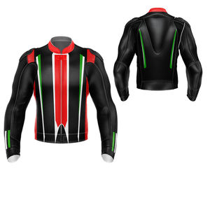 Veste de course de moto personnalisée en gros Veste de motard de haute qualité avec col montant - Product Image 3