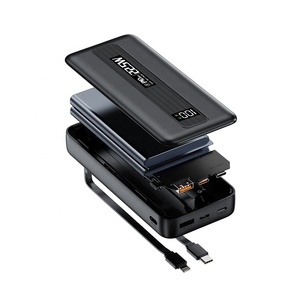 พาวเวอร์แบงค์ 10000mAh บางเฉียบ ช่องเสียบ Type-C เครื่องชาร์จพกพาสำหรับใช้งานกลางแจ้ง แบตเตอรี่ Li-Polymer ชาร์จเร็ว 22.5W หน้าจอ LED พร้อมสายชาร์จ - Product Image 6