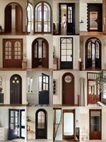 Portes de salle de bain d'hôpital en bois massif fini, style minimaliste, isolation acoustique, pour intérieur et extérieur, vente chaude usine, 5 pièces pour salon